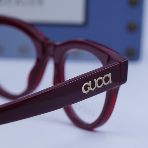 Gucci GG1792O 004 Square Eyeglasses - Burgundy 46mm - Picture 4 of 9